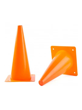Cono Deportivo 23 cm | 9 Pulgadas para Agilidad y Entrenamiento - NARANJO