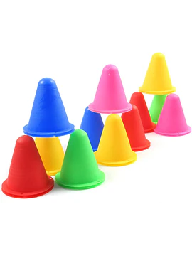 Cono Deportivo Patinaje 8 cm para Agilidad y Entrenamiento