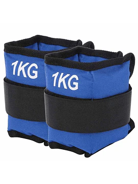 Pesas para Tobillo y Muñeca 1 kg (Par) Ajustables para Entrenamiento