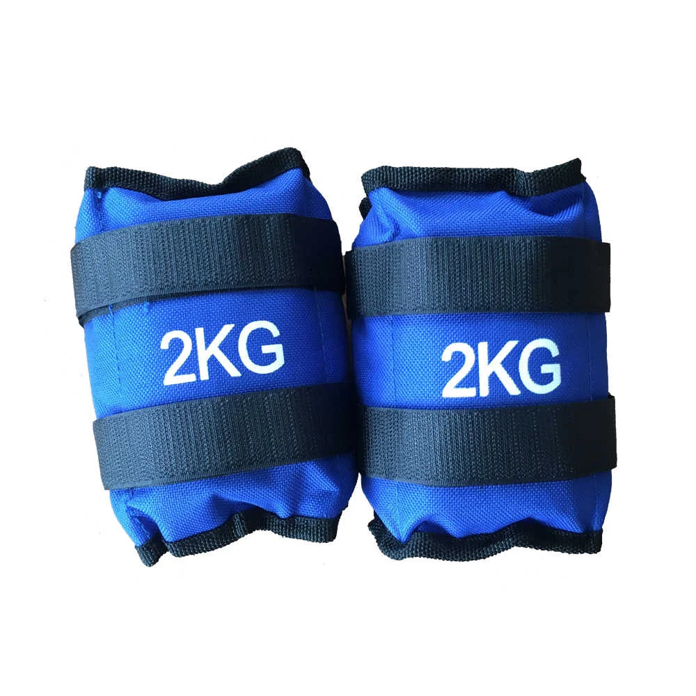 Pesas para Tobillo y Muñeca 2 kg (Par) Ajustables para Entrenamiento