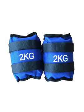 Pesas para Tobillo y Muñeca 2 kg (Par) Ajustables para Entrenamiento