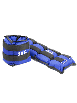 Pesas para Tobillo y Muñeca 3 kg (Par) Ajustables para Entrenamiento