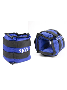 Pesas para Tobillo y Muñeca 3 kg (Par) Ajustables para Entrenamiento