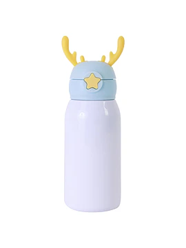 Botella Térmica Infantil para Sublimación 500 ml | Diseño Alce