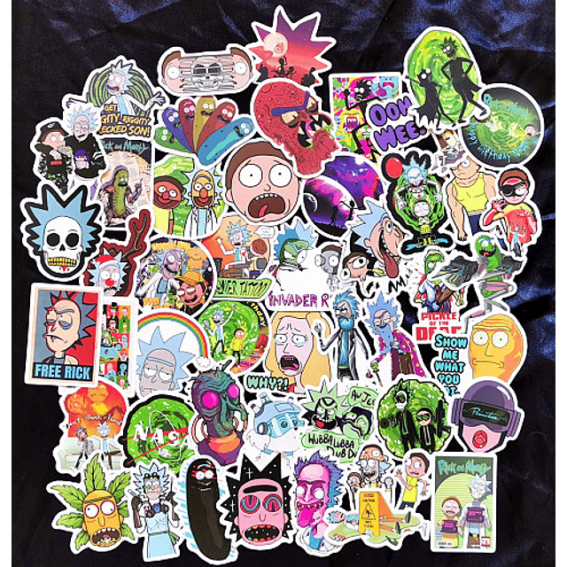 STICKERS RICK Y MORTY