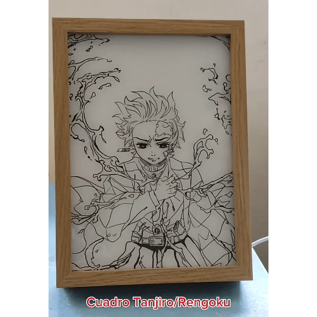 CUADRO CON LUZ TANJIRO/RENGOKU