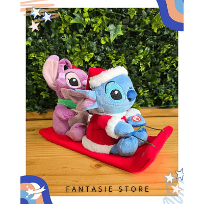 Stitch y Angel Navideños 