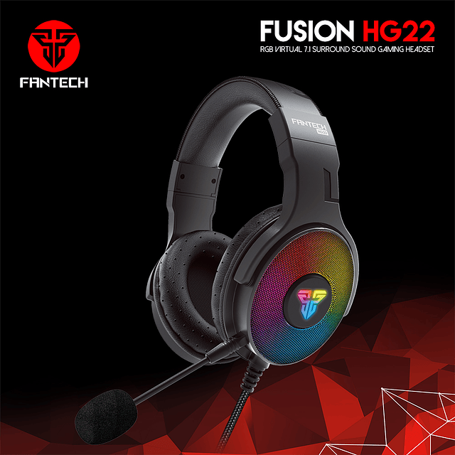 Audífonos 7.1 Fusion HG22 Black Edition