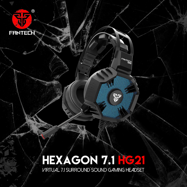 Audífonos 7.1 Hexagon HG21 Black Edition