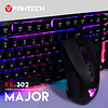Kit Major KX302 Pack Teclado + Mouse Black Edition