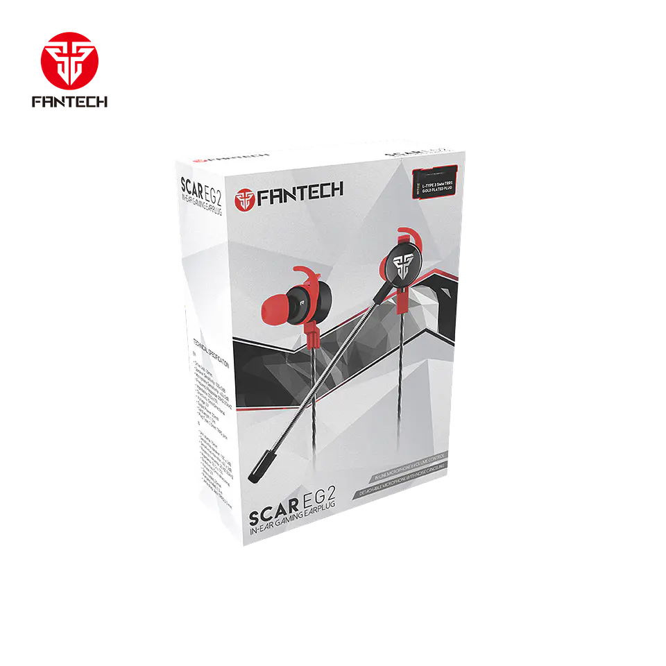 EG2 SCAR Black/Red Audífonos In Ear PTT 6