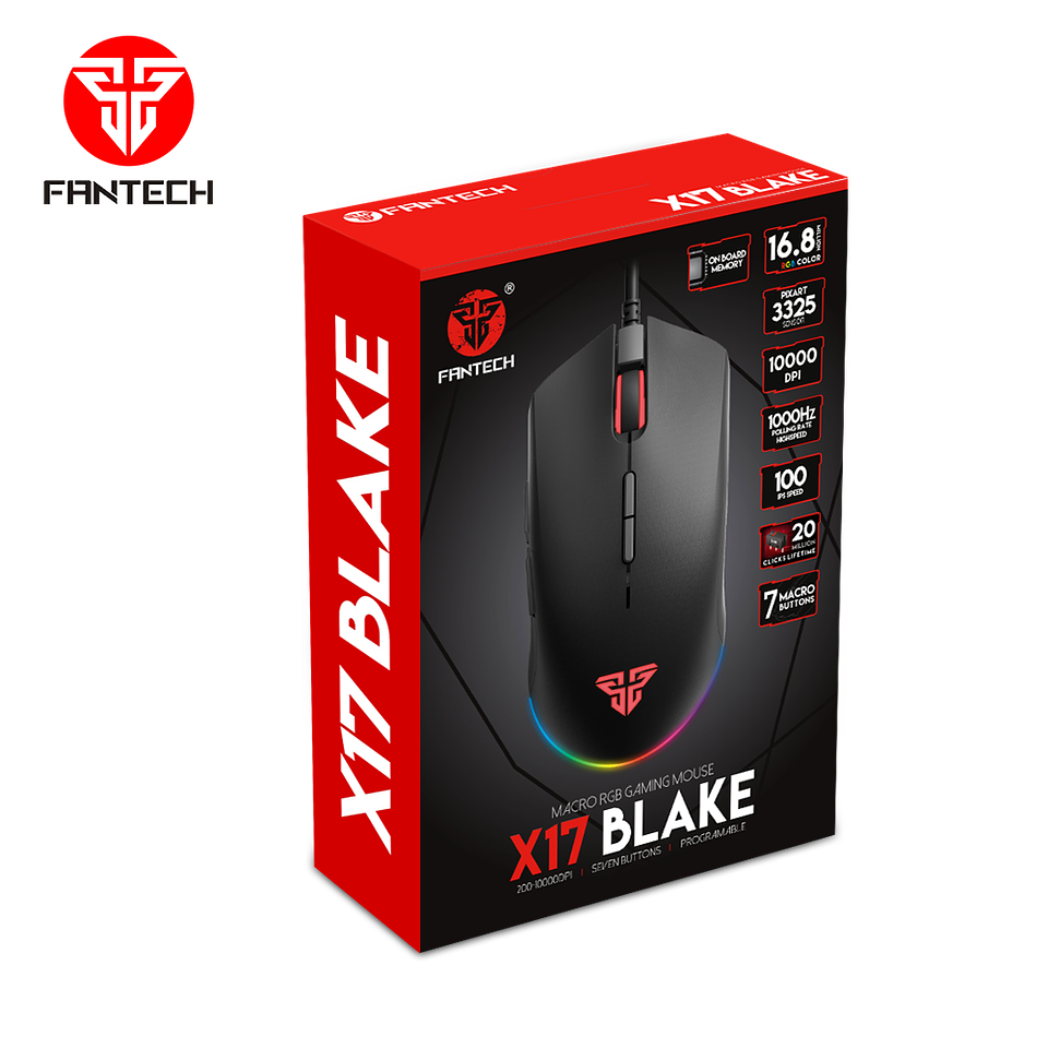 X17 BLAKE Black Mouse 10.000 DPI 5