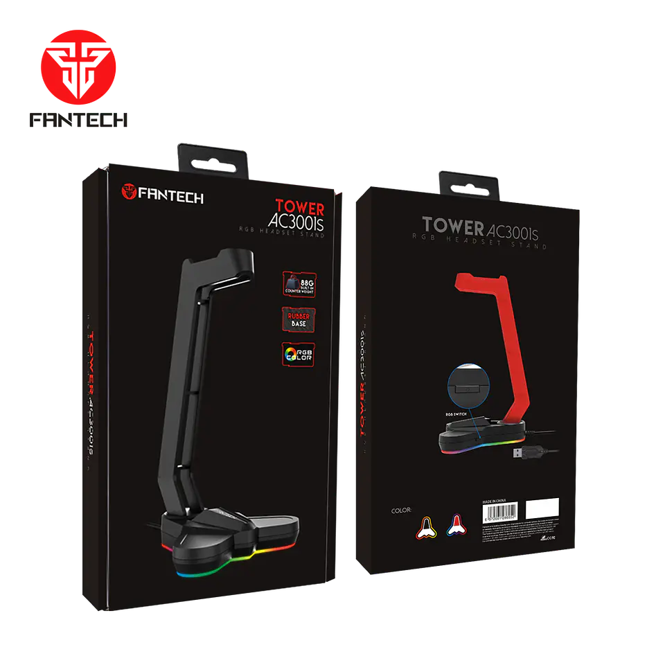 AC3001s TOWER Red Soporte de Audífonos RGB 2