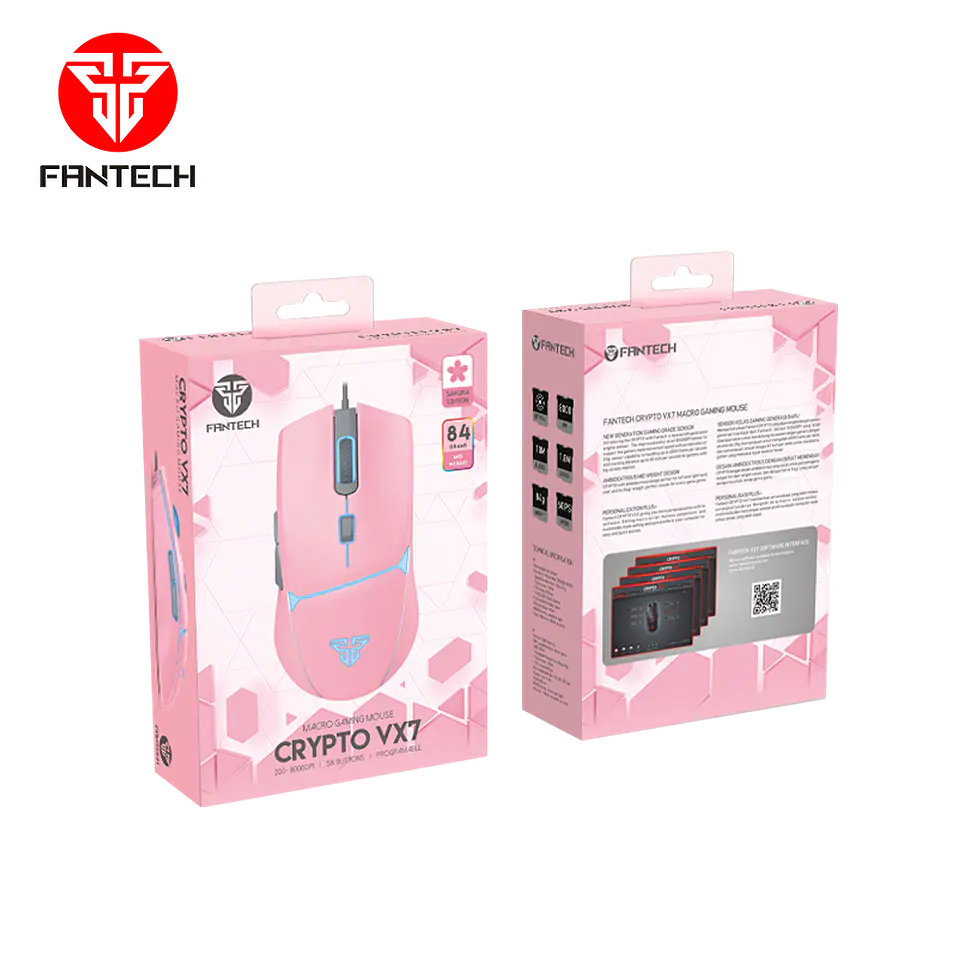 VX7 CRYPTO Sakura Mouse 8.000 DPI 5