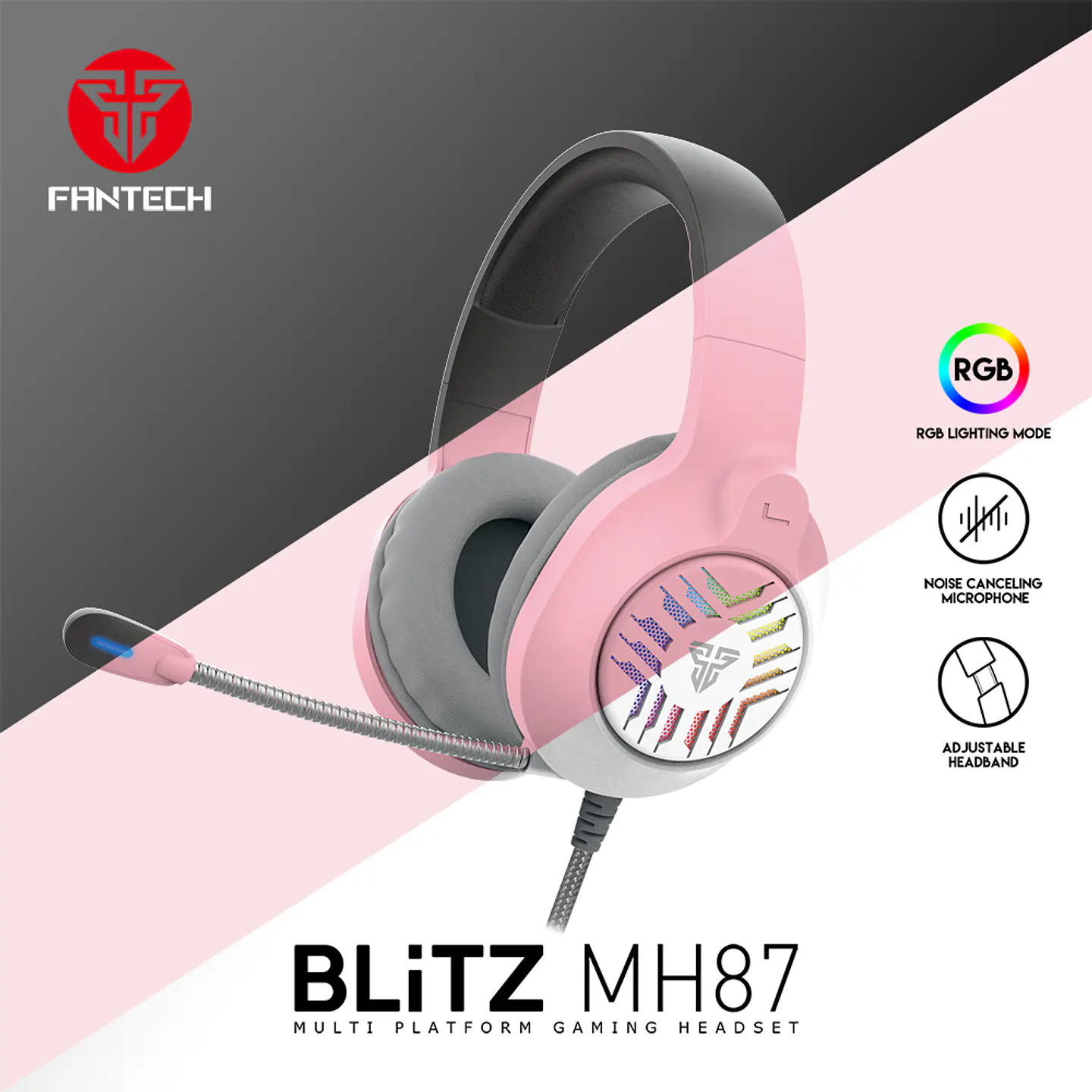 MH87 BLITZ Black Audífonos Multiplataforma 3.5 mm Splitter 7