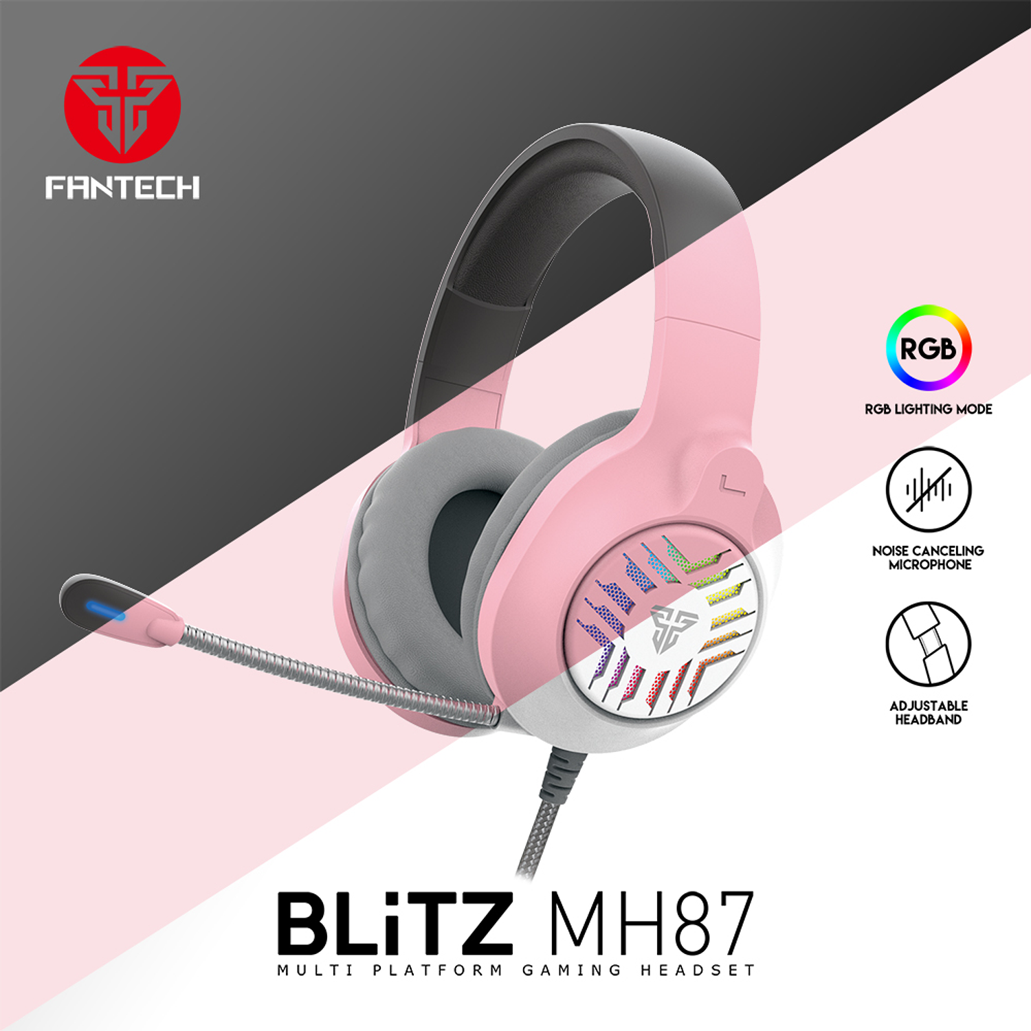 Audífonos Blitz MH87 RGB Space Edition 3