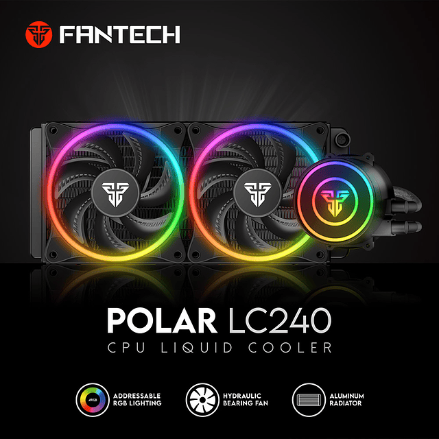 Refrigeración líquida RGB POLAR LC240 CPU Black Edition