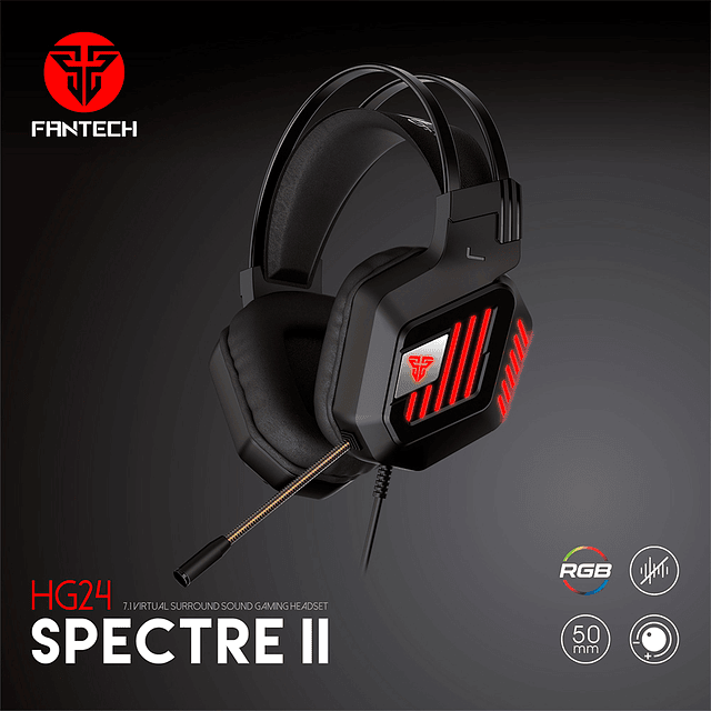 Audífonos HG24 SPECTRE II 7.1 Digital Sound RGB