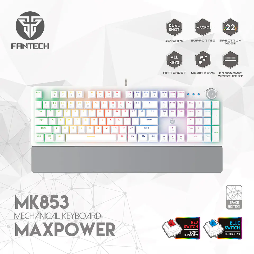 MK853 MAXPOWER Space Teclado Mecánico 100% Layout Español 3