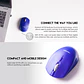 W190 Black Mouse Inalámbrico Bluetooth Oficina - Miniatura 5