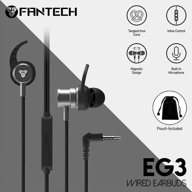 EarBuds Fantech EG3 Black Edition 2024