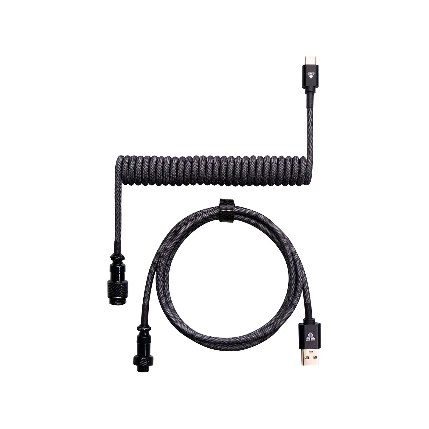 AC701 Grey Cable Rizado USB C a USB A 1