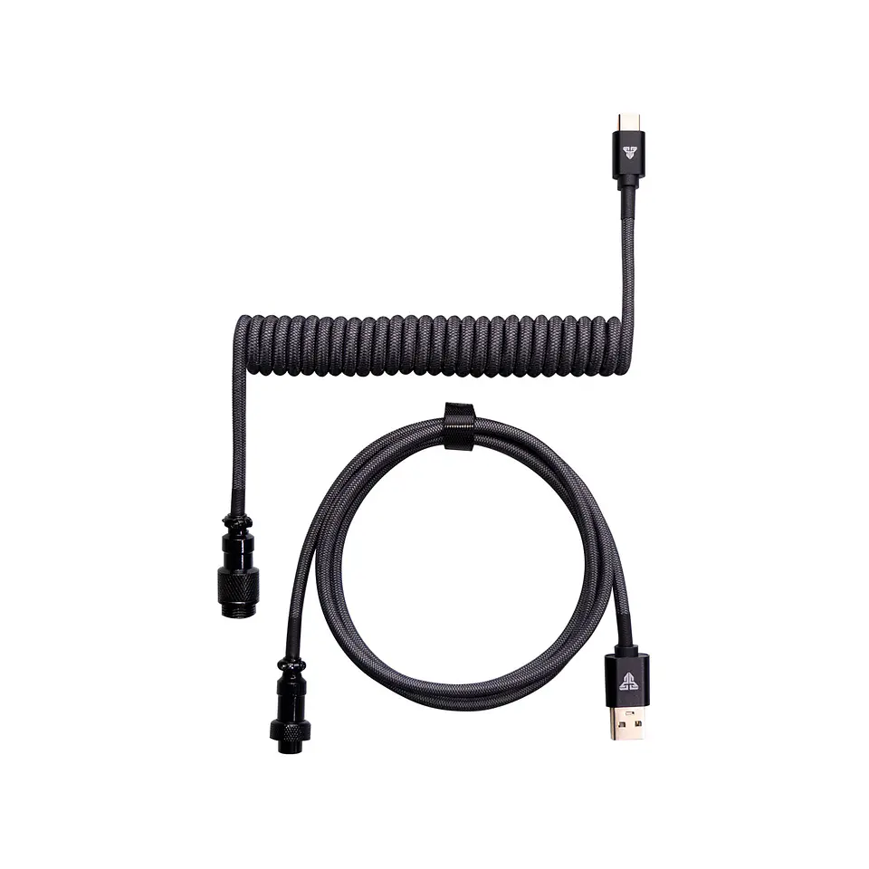AC701 Grey Cable Rizado USB C a USB A 1