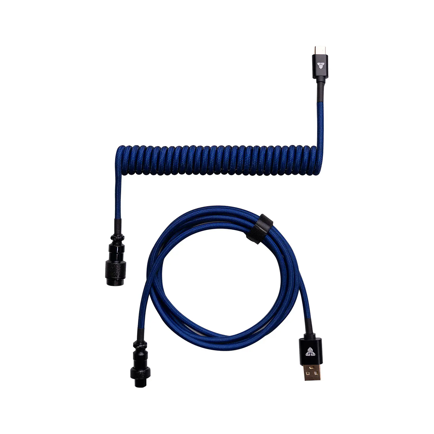 AC701 Blue Cable Rizado USB C a USB A 1