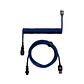 AC701 Blue Cable Rizado USB C a USB A - Miniatura 1