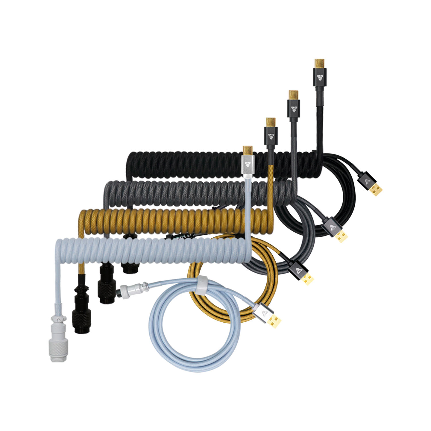 AC701 Red Cable Rizado USB C a USB A 2