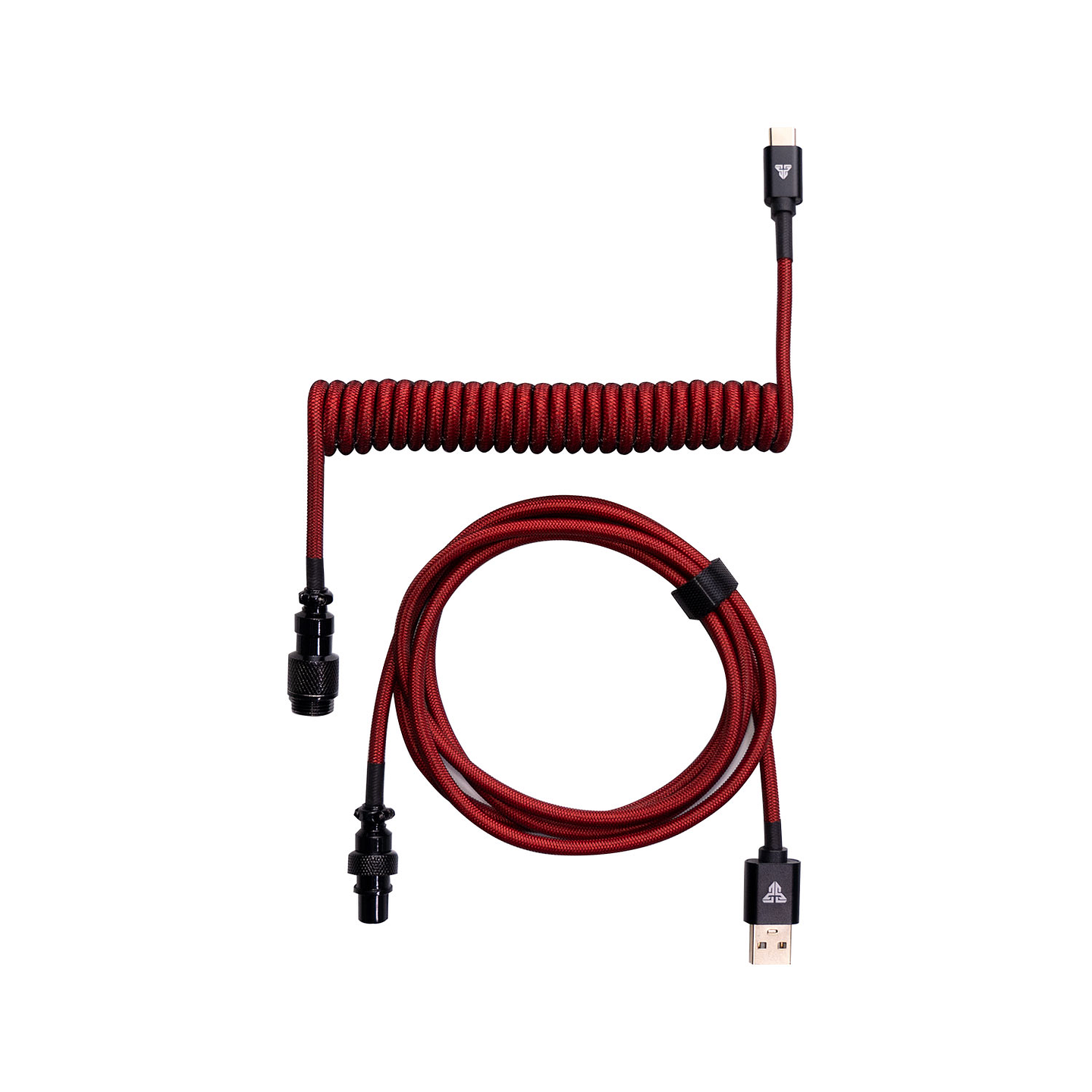 AC701 Red Cable Rizado USB C a USB A 1