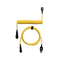 AC701 Yellow Cable Rizado USB C a USB A - Miniatura 1
