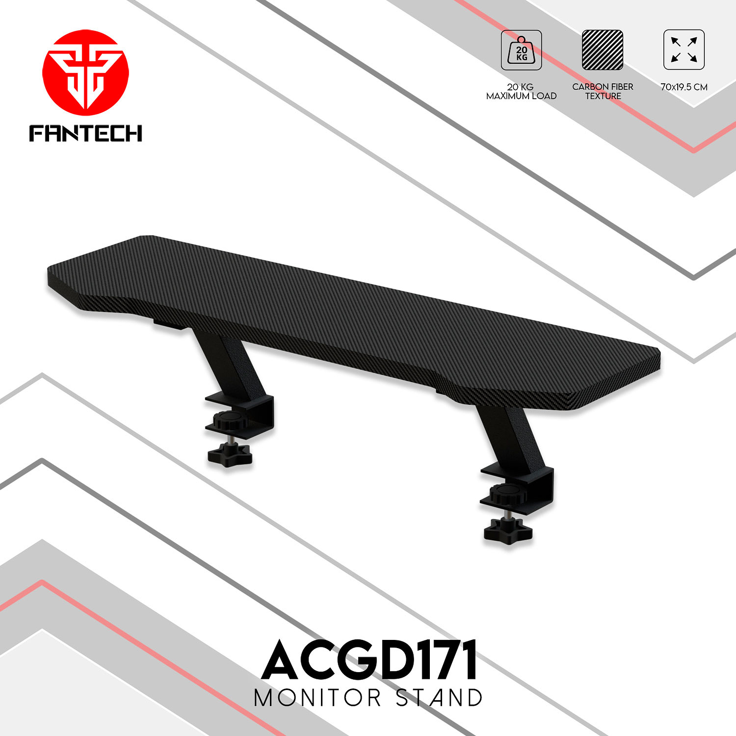 ACGD171 Black Soporte Monitores Escritorio 6