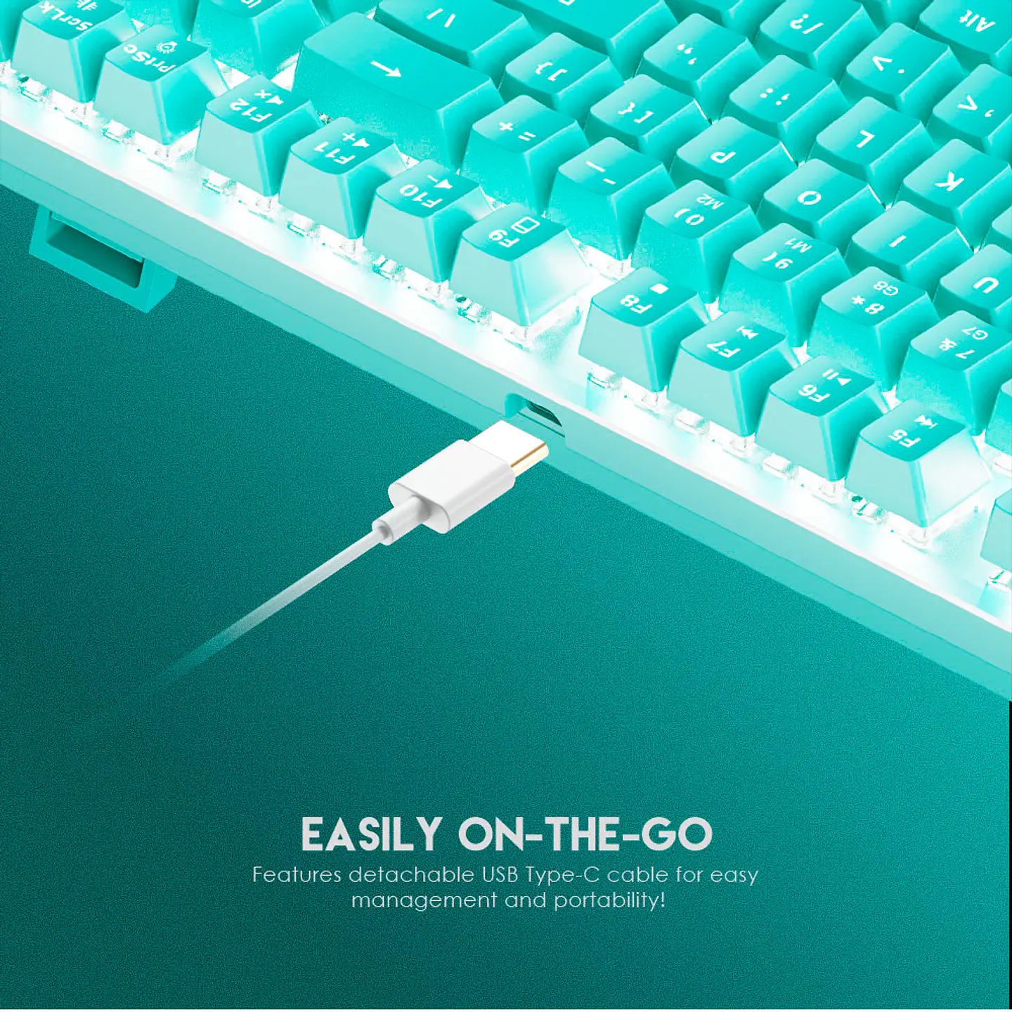 MK856 MAXFIT87 Mint Teclado Mecánico 80% Layout Español 9