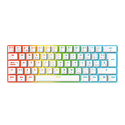 Teclado mecánico 60% ESPAÑOL MAXFIT61 MK857 RGB SPACE EDITION