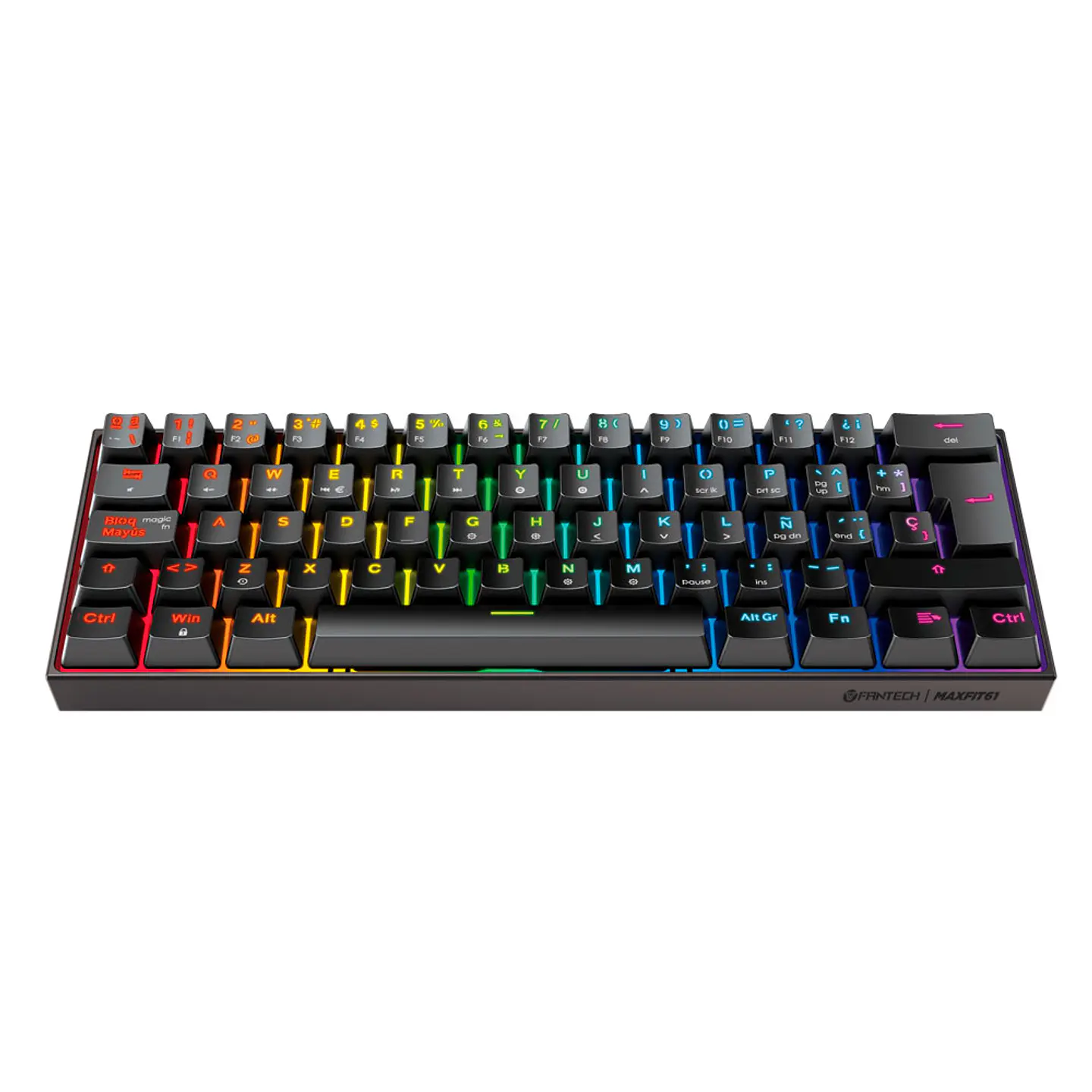 MK857 MAXFIT61 Black Teclado Mecánico 60% Layout Español 2