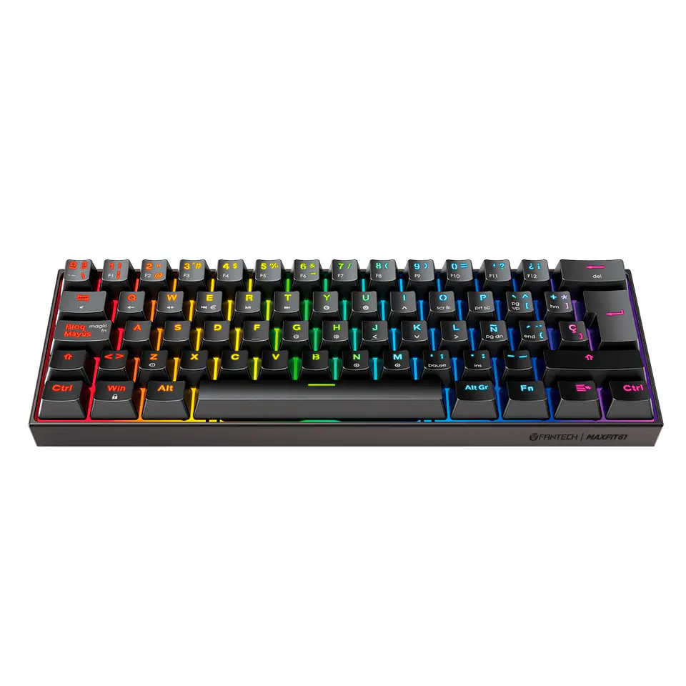 MK857 MAXFIT61 Black Teclado Mecánico 60% Layout Español 2