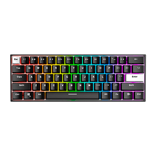 MAXFIT61 RGB USA Wireless Frost Black Teclado mecánico inalámbrico 60%