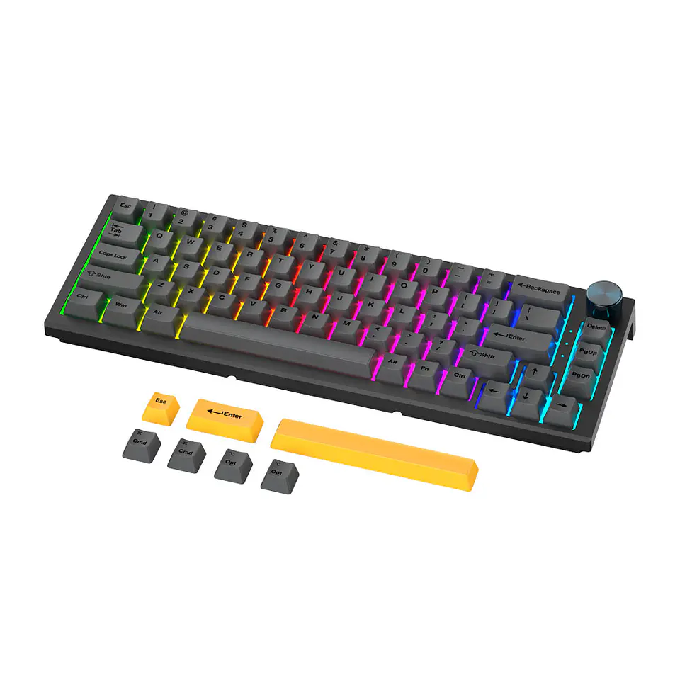 MK858 MAXFIT67 Black Teclado Mecánico Inalámbrico 60% Layout USA 4