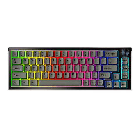 MK858 MAXFIT67 Black Teclado Mecánico Inalámbrico 60% Layout USA