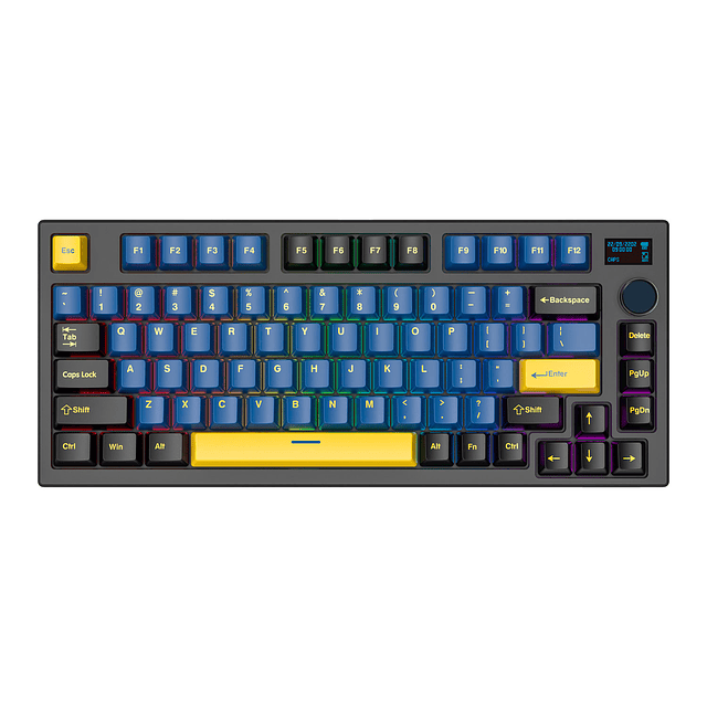 Teclado mecánico inalámbrico MAXFIT81 VIBE Grand Cobalt MK910