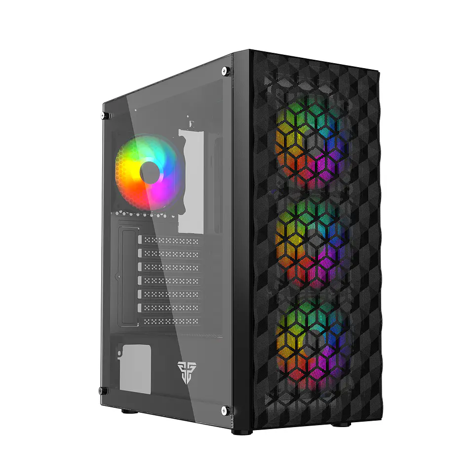 CG83 AERO II Black Gabinete PC + 4 Ventiladores RGB 1