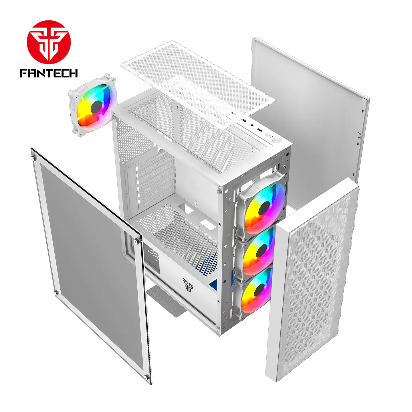 CG83 AERO II White Gabinete PC + 4 Ventiladores RGB 4