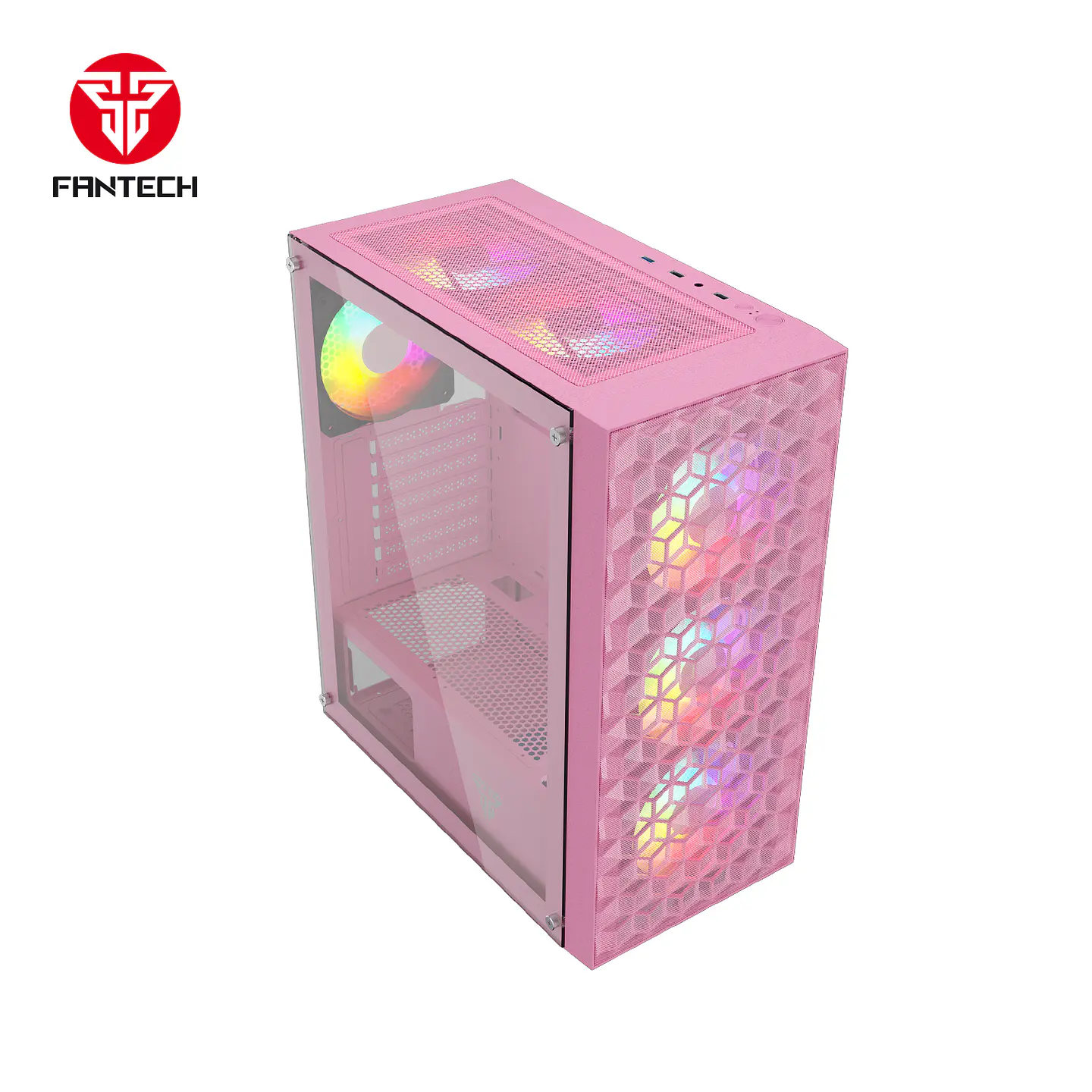 CG83 AERO II Pink Gabinete PC + 4 Ventiladores RGB 6