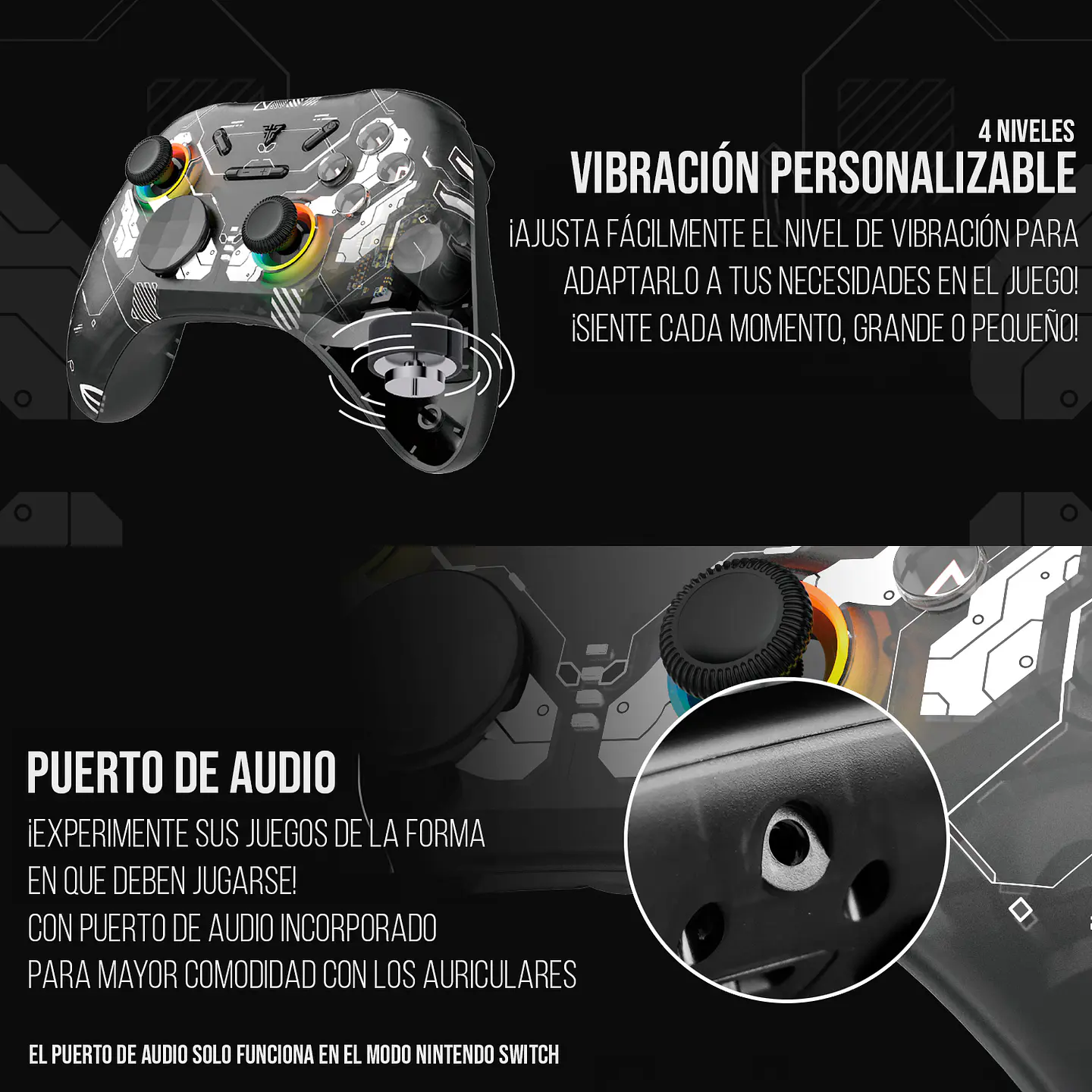 WGP15 EOS PRO Epsilon Control Inalámbrico Multiplataforma PC Nintendo Switch 11