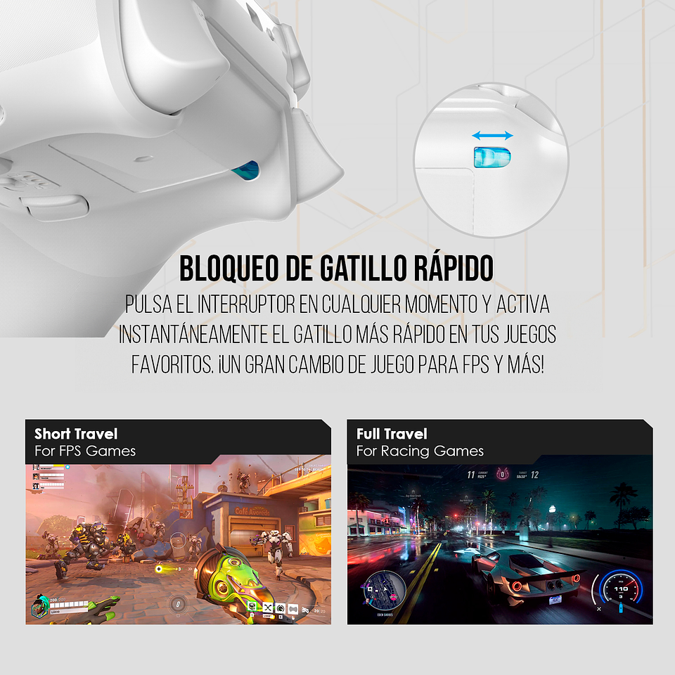 WGP15 EOS PRO Electra Control Inalámbrico Multiplataforma PC Nintendo Switch 12