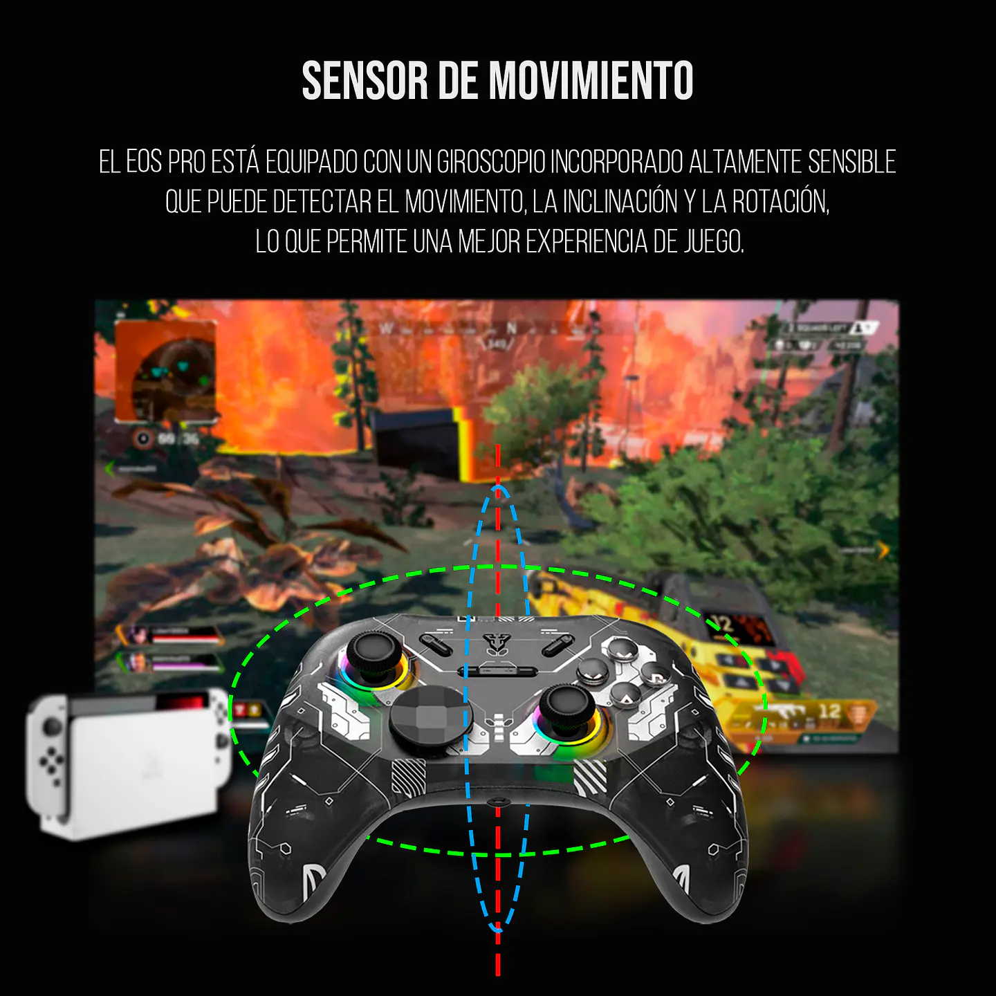 WGP15 EOS PRO Epsilon Control Inalámbrico Multiplataforma PC Nintendo Switch 9