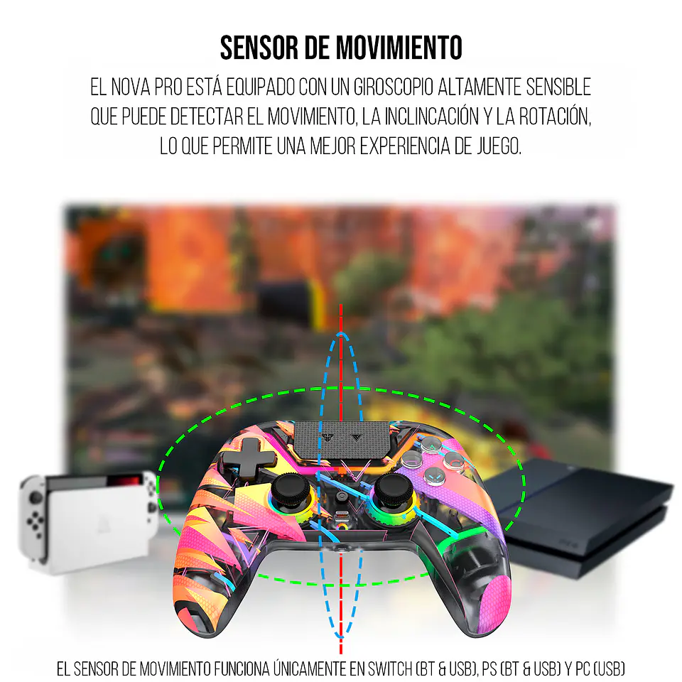 WGP14V2 NOVA PRO Solaris Control Inalámbrico Multiplataforma PS4 PC Switch 10