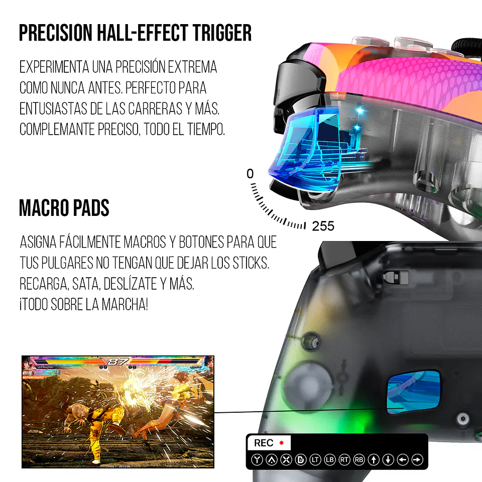 WGP14V2 NOVA PRO Solaris Control Inalámbrico Multiplataforma PS4 PC Switch 9
