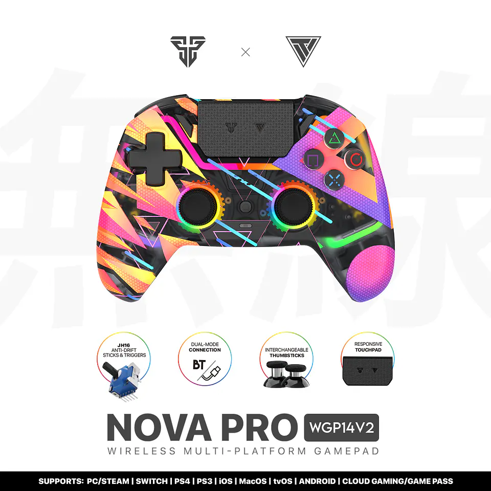 WGP14V2 NOVA PRO Solaris Control Inalámbrico Multiplataforma PS4 PC Switch 15
